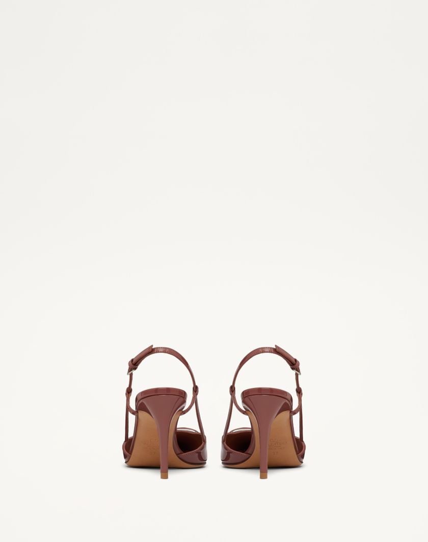 VLOGO SIGNATURE PATENT LEATHER SLINGBACK PUMP 80MM / 3.15 IN. - Image 5